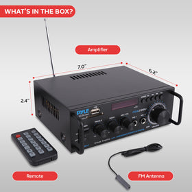 Pyle unit connected to microphones during casual karaoke session