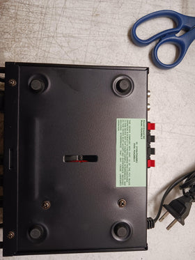 Pyle amplifier in a living room audio setup enhancing home sound