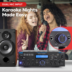 Pyle PDA6BU.7 Bluetooth streaming offers wireless music from compatible devices.