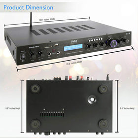 Pyle PDA7BU FM radio with LCD display keeps you tuned