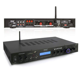 Pyle PDA7BU microphone inputs ready for home karaoke sessions