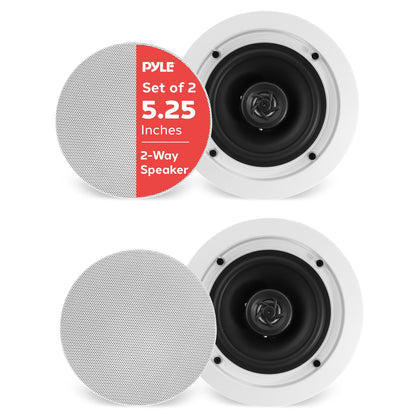 Pyle front view of flush-mount speaker showing clean, low-profile look and discreet install benefit