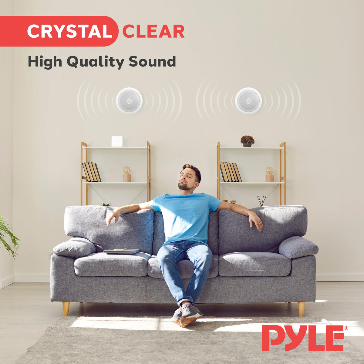 Pyle PDIC60T 2-way midbass driver for clear, balanced sound in rooms