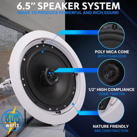 Pyle PDIC63T 1/2 inch dome tweeter close-up for clear high-frequency detail