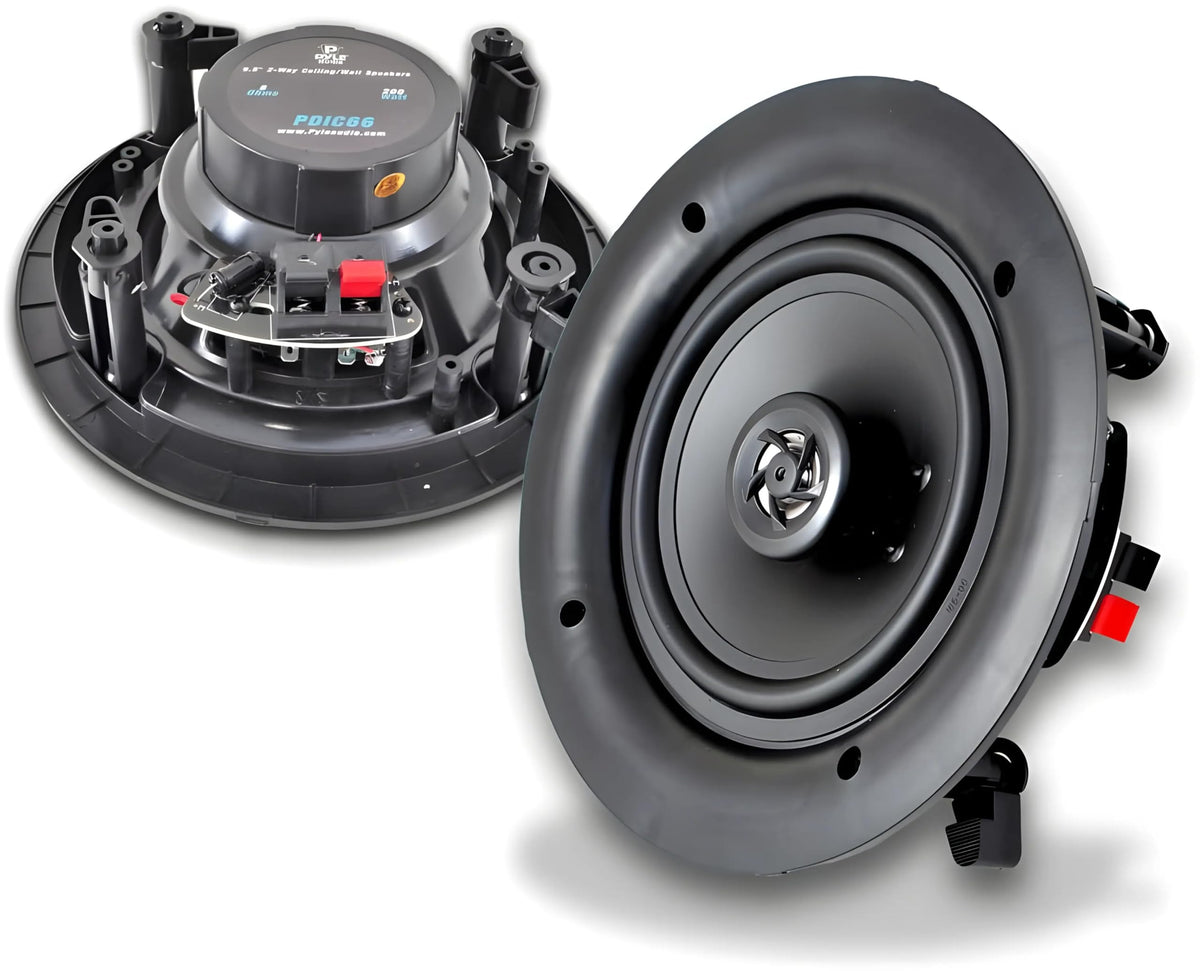 Pyle PDIC66 side profile showing mounting depth and easy installation