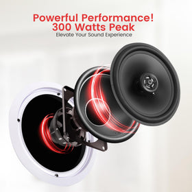Pyle PDIC80T flush mount design cutout 9 3/8 inches for clean installs