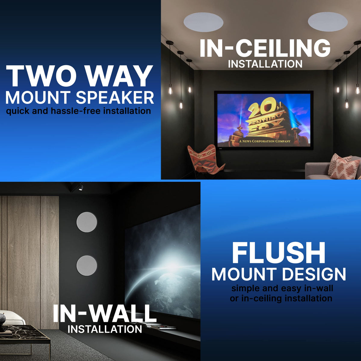 Pyle PDIC8LT cutout template supporting precise flush-mount installation.