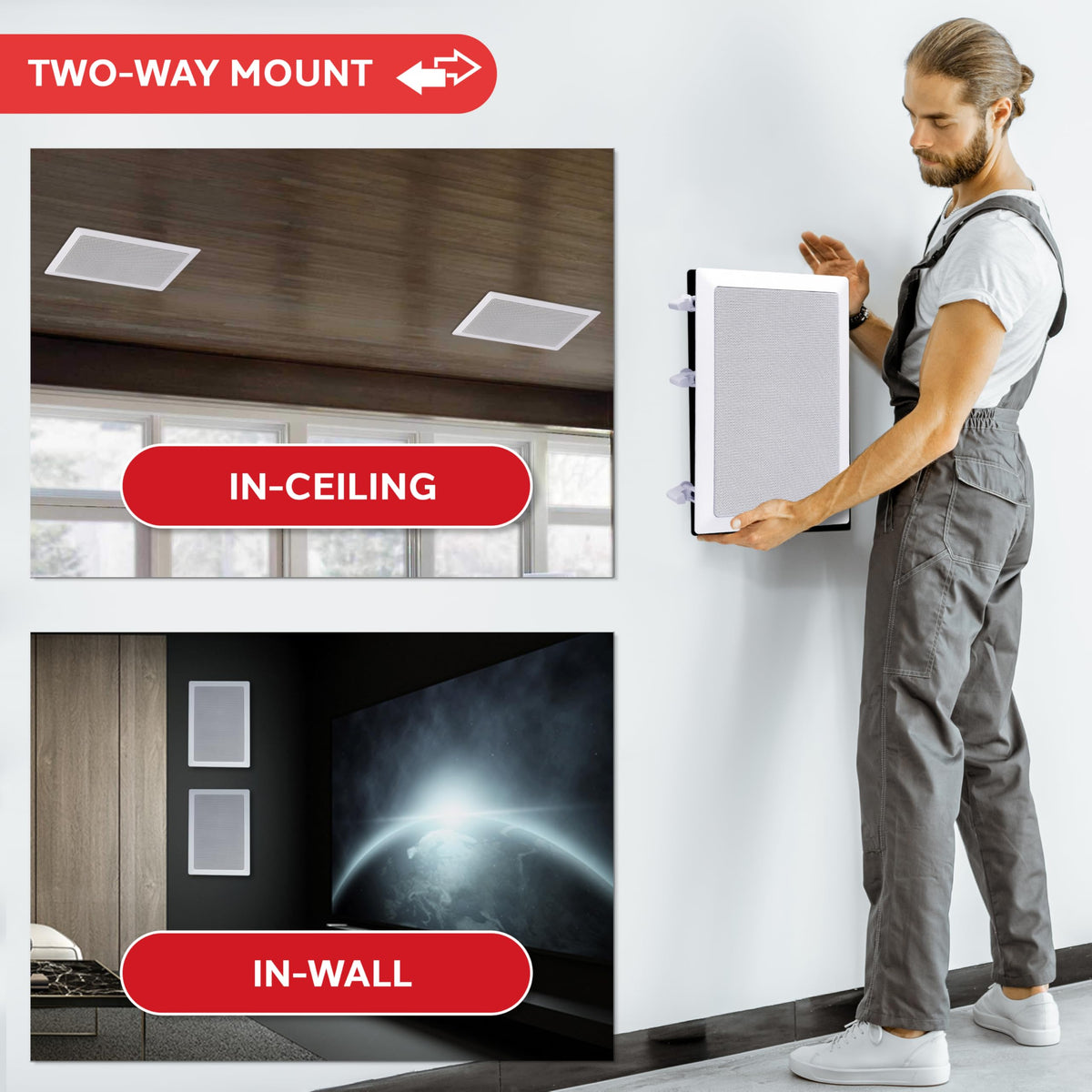 Pyle PDIW65 cut-out template and dimensions for precise installation