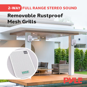 Pyle PDWR40W rugged cabinet enclosure suitable for patios and pool areas