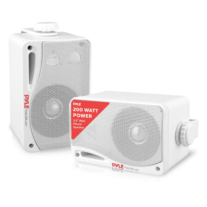 Pyle PDWR42WBT outdoor wall-mount active speaker for patio listening.
