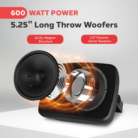 Pyle PDWR54 5.25 inch woofer with 10 oz magnet delivering strong bass