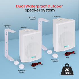 Pyle PDWR63 durable hardware withstands outdoor conditions