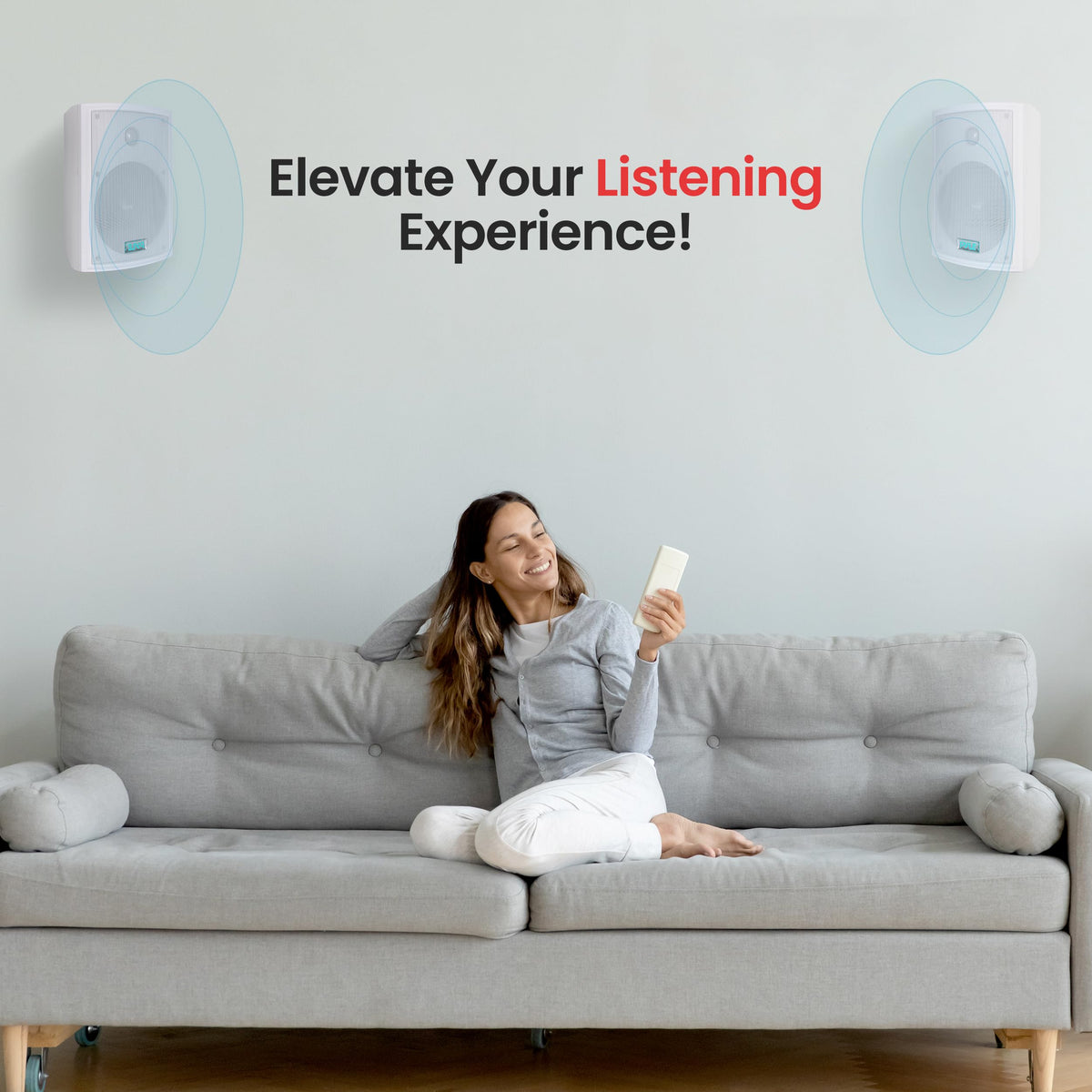 Pyle PDWR63 white speakers suitable for wall or ceiling setup