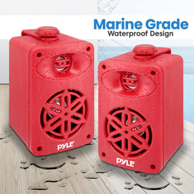Pyle PDWRBT36RD 3.5-inch aluminum cone midwoofer delivers clear full-range sound