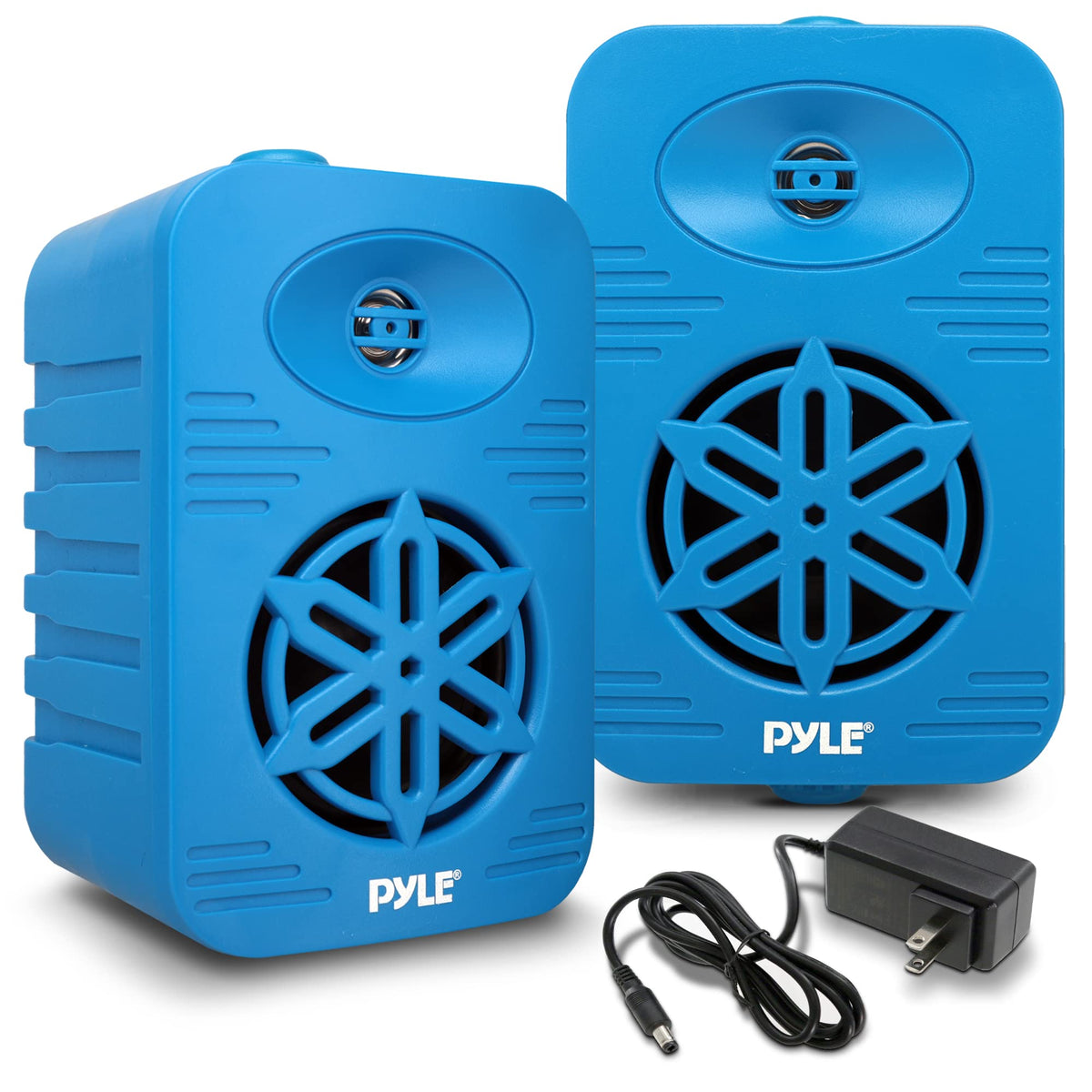 Pyle PDWRBT46BL outdoor speakers pair delivering full-range sound for decks and boats