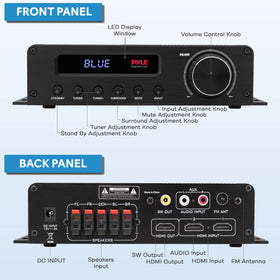 Pyle PFA540BT Bluetooth streaming for wireless music from devices.
