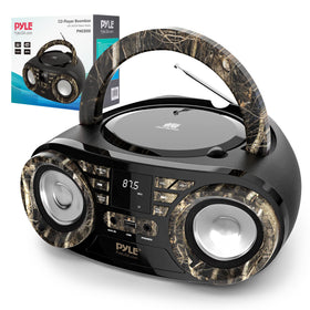 Pyle PHCD59 front view showing speakers and controls for versatile playback
