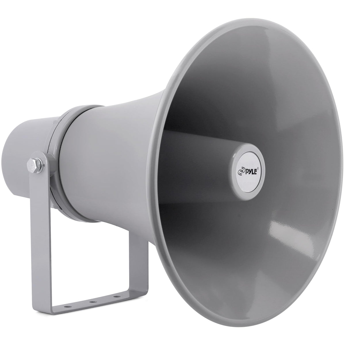Pyle PHSP121T front view showing speaker horn and mounting points for clear announcements