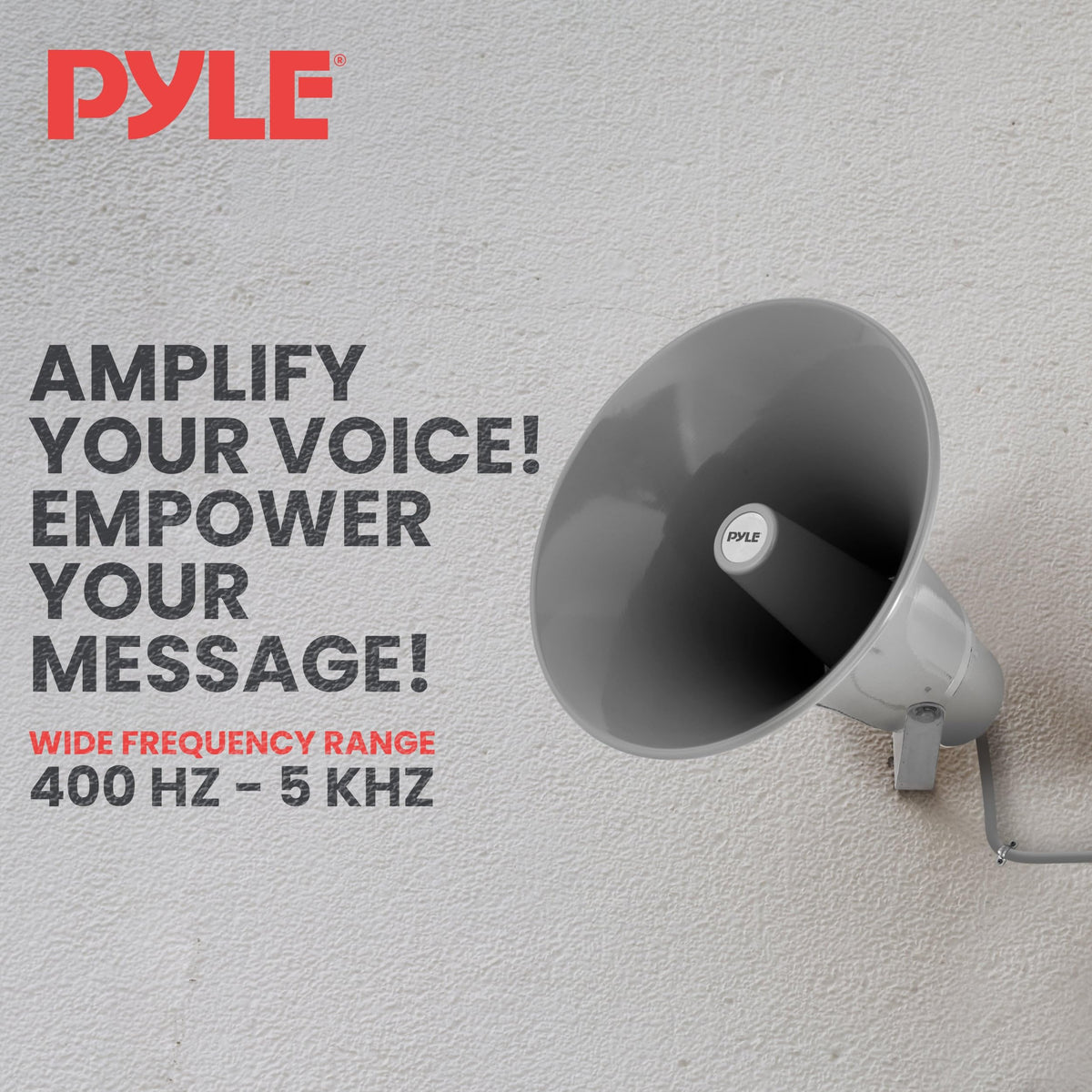 Pyle PHSP131T thirteen-point-five-inch dimensions fit compact indoor/outdoor spaces.
