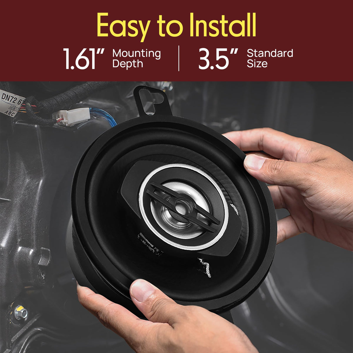 Pyle KSV voice coil detail emphasizes high temperature tolerance for durable nonfatiguing operation.