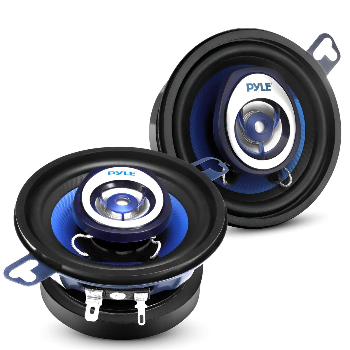 Pyle PL32BL pair of 3.5-inch speakers for car audio clarity.