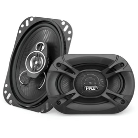 Pyle PL4163BK front view showing speaker face and grill for clear sound