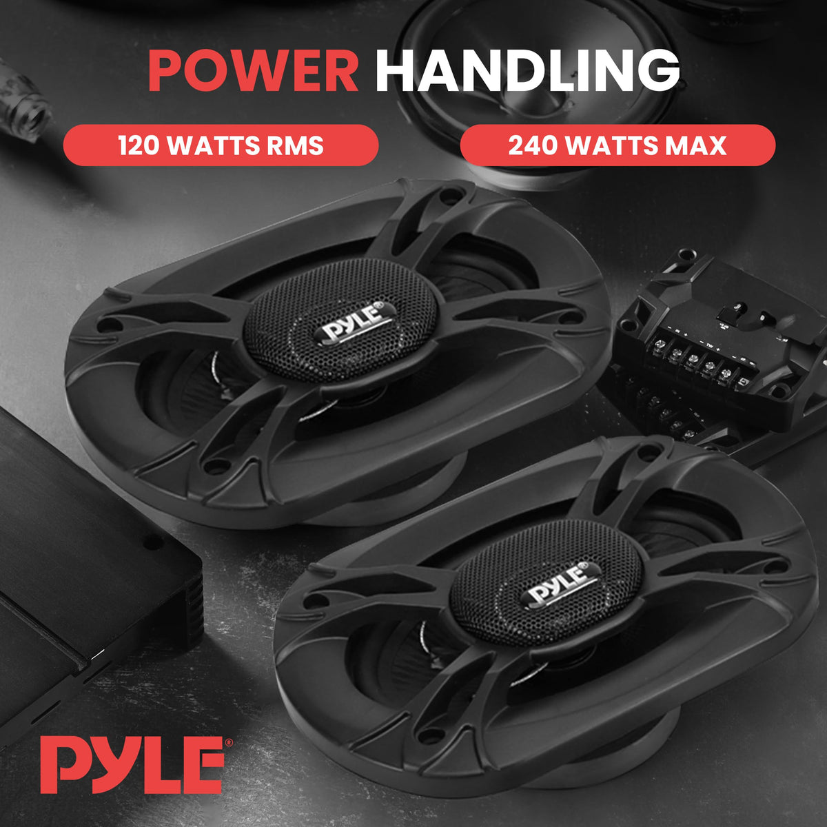 Pyle PL4163BK included hardware and grills for fast installation