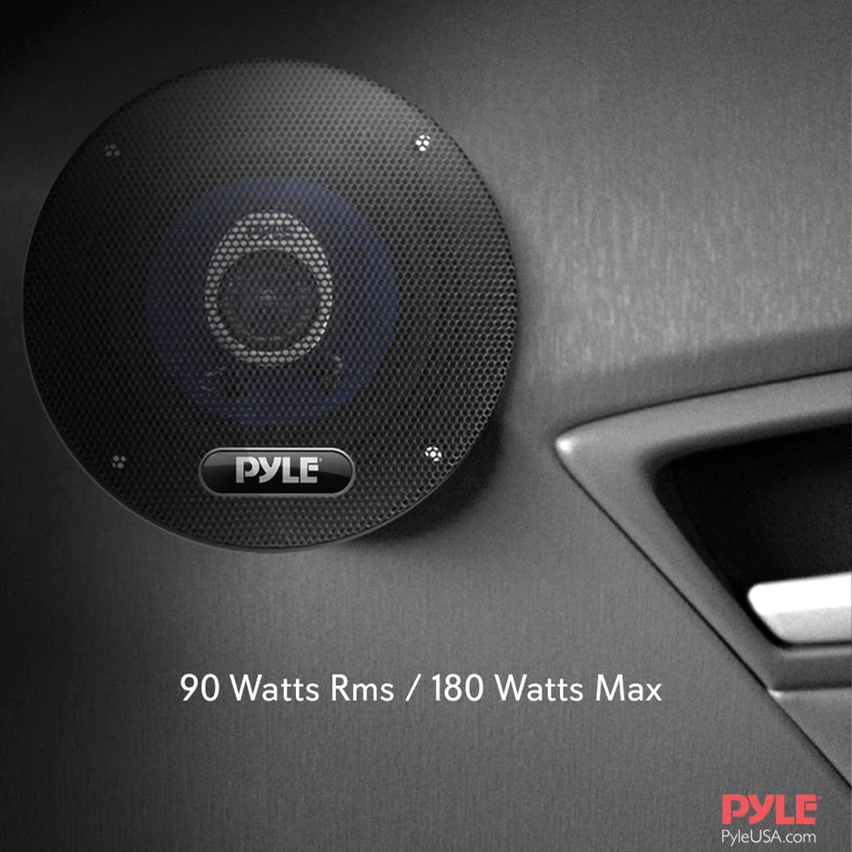 Pyle PL42BL grille and included mounting hardware for quick installation