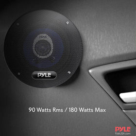 Pyle PL42BL grille and included mounting hardware for quick installation