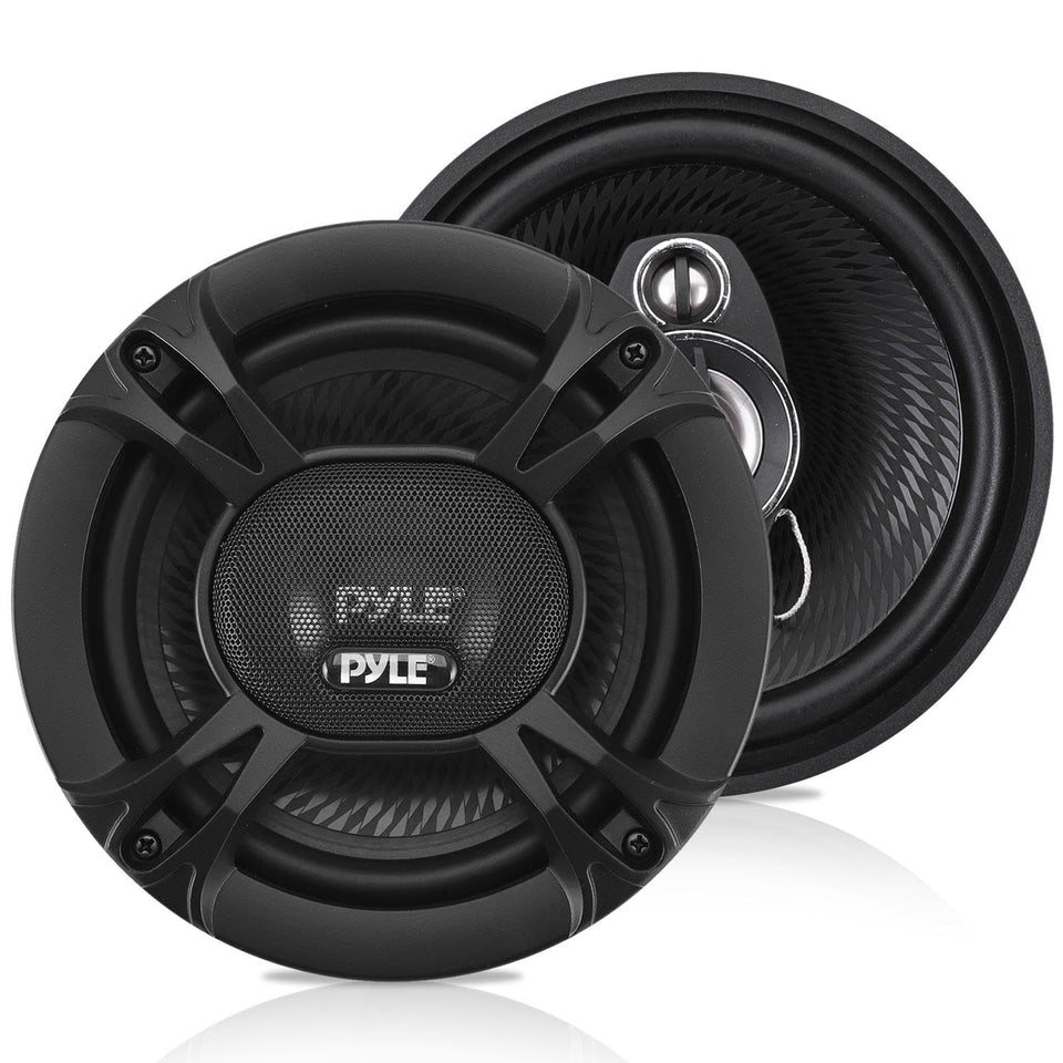 Pyle PL513BK front grill view showing clean fit and stylish black finish for vehicle upgrades