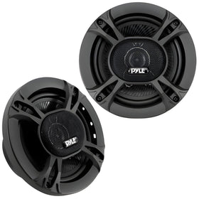 Pyle front view of speaker revealing cone and grille, improving road audio clarity