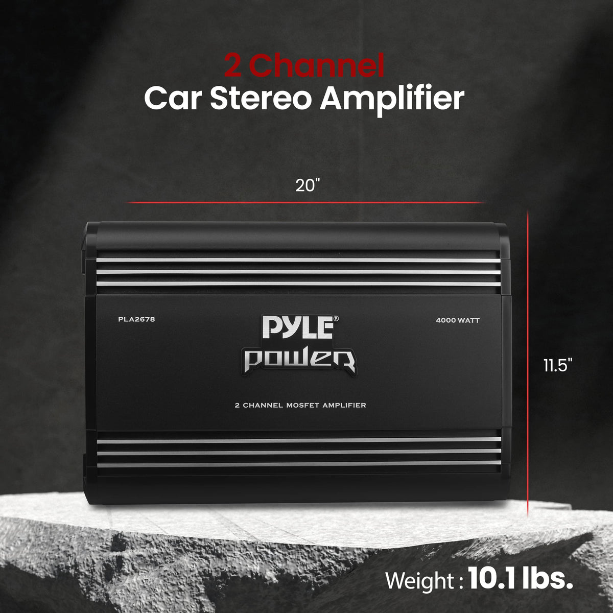 Pyle PLA2678 amplifier side connection panel for secure wiring