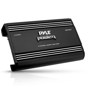 Pyle PLA2678 amplifier top view showing compact build for easy car install