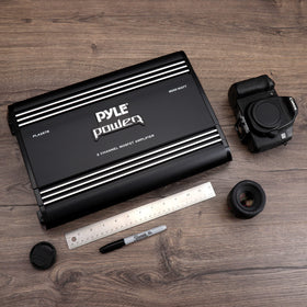 Pyle PLA2678 compact dimensions fit under seats or in trunks