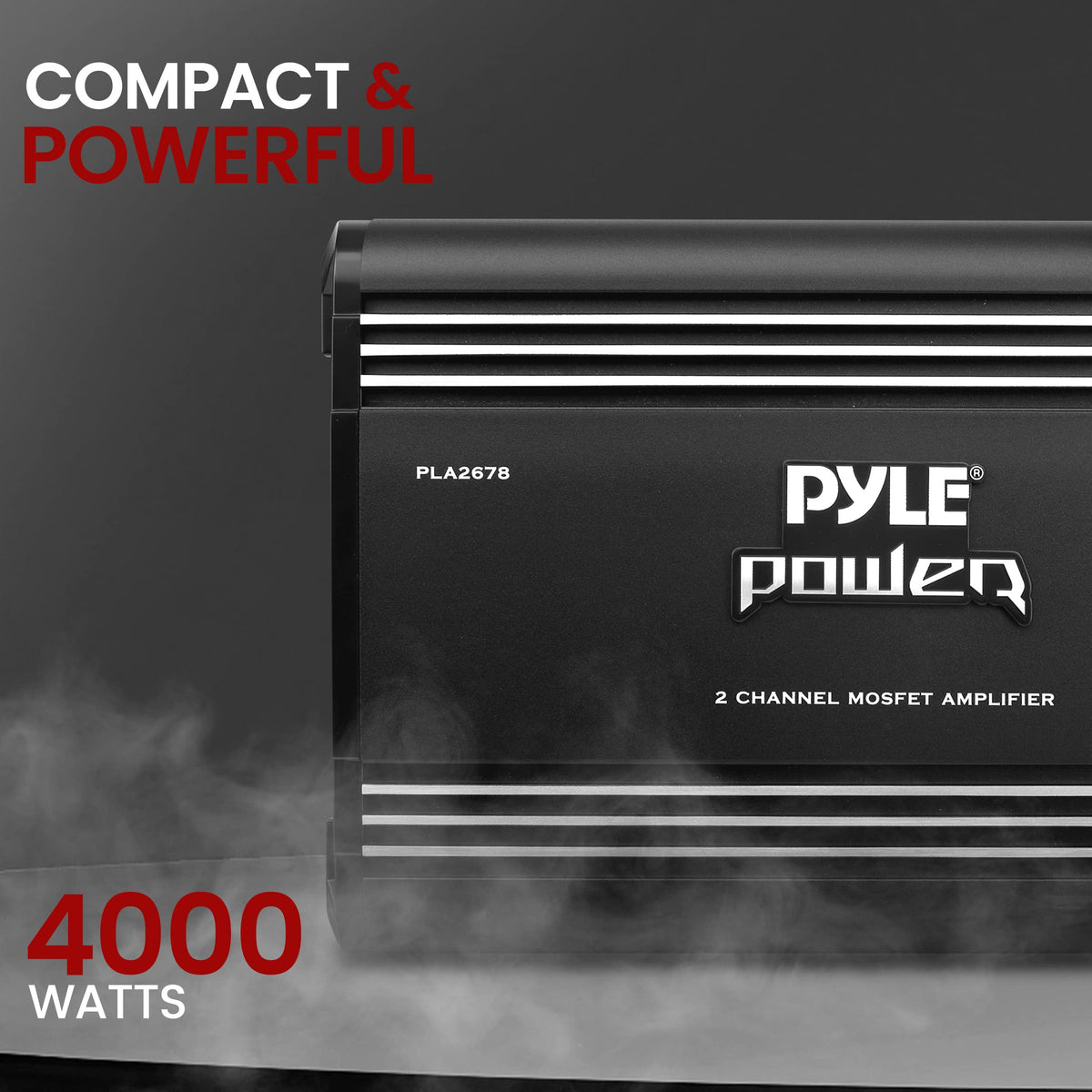 Pyle PLA2678 silver RCA inputs provide clean signal transfer