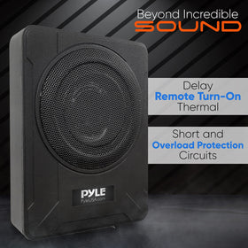 Pyle PLBX8A low-level input uses RCA for a clean signal path.