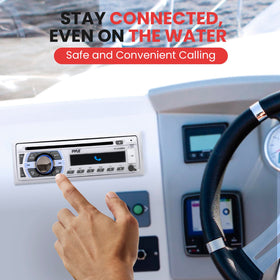 Pyle PLCD43MRB front-loading CD player for onboard entertainment.