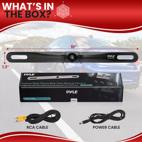 Pyle PLCM18BC easy license plate mounting for quick setup