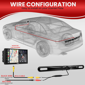 Pyle PLCM18BC zinc black chrome finish complements many vehicles