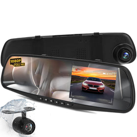 Pyle front mirror display showing live view and easy monitoring