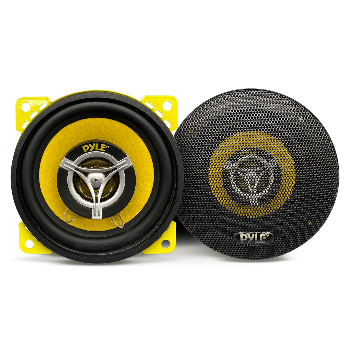 Pyle PLG4.2 4-inch speaker pair for enhanced car audio clarity.