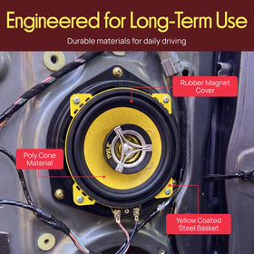 Pyle PLG4.2 high-temp aluminum voice coil for reliable performance.