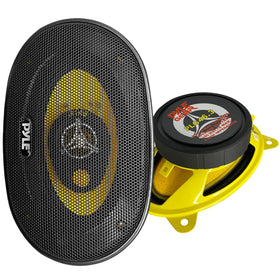 Pyle PLG46.3 front view showing speaker grille and durable build for improved sound