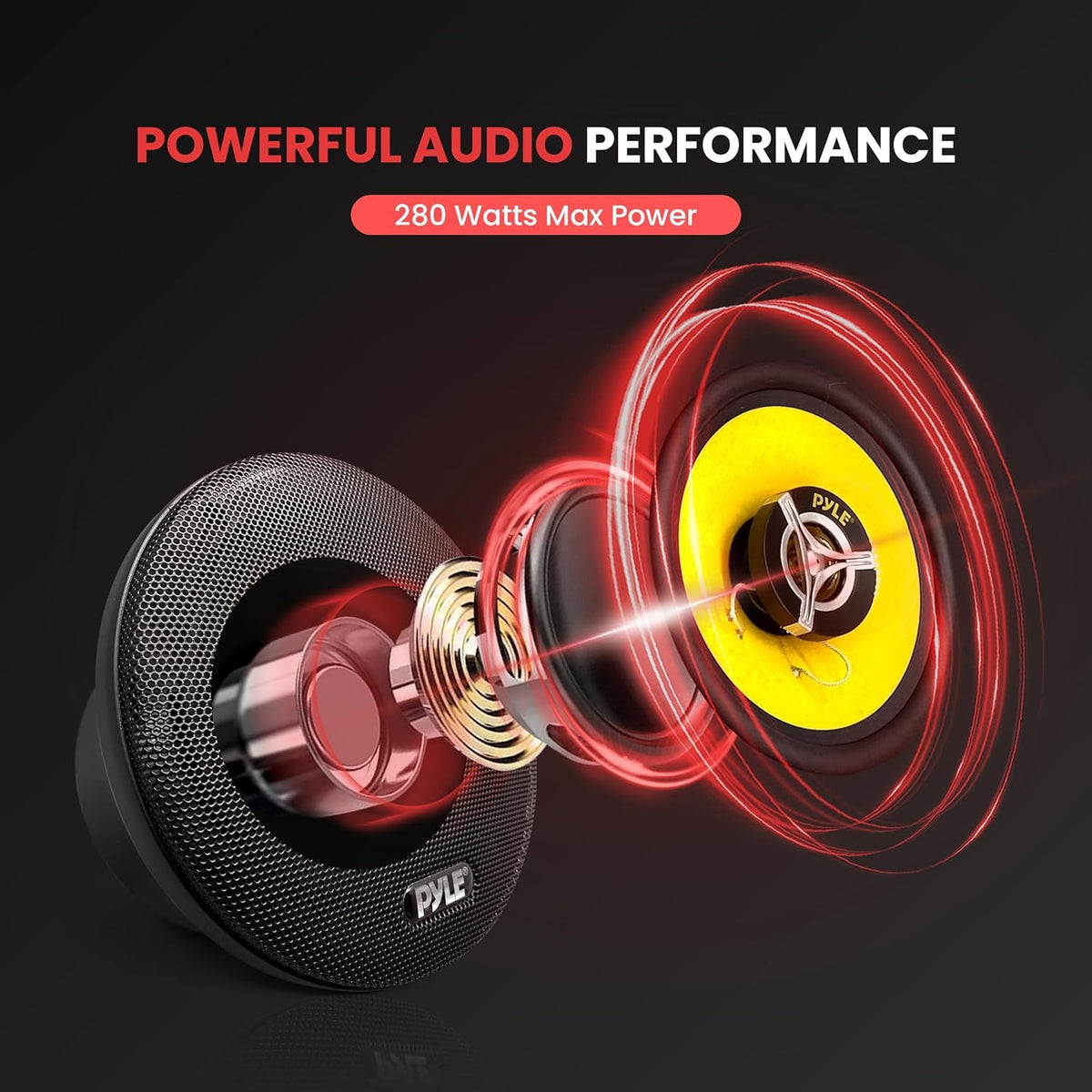 Pyle PLG6.3 40 oz magnet delivers loud, smooth sound across the range
