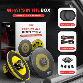 Pyle PLG6.3 butyl rubber surround enhances longevity