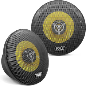 Pyle PLG6.3 three-way speaker with yellow cone for stiffness and clean bass