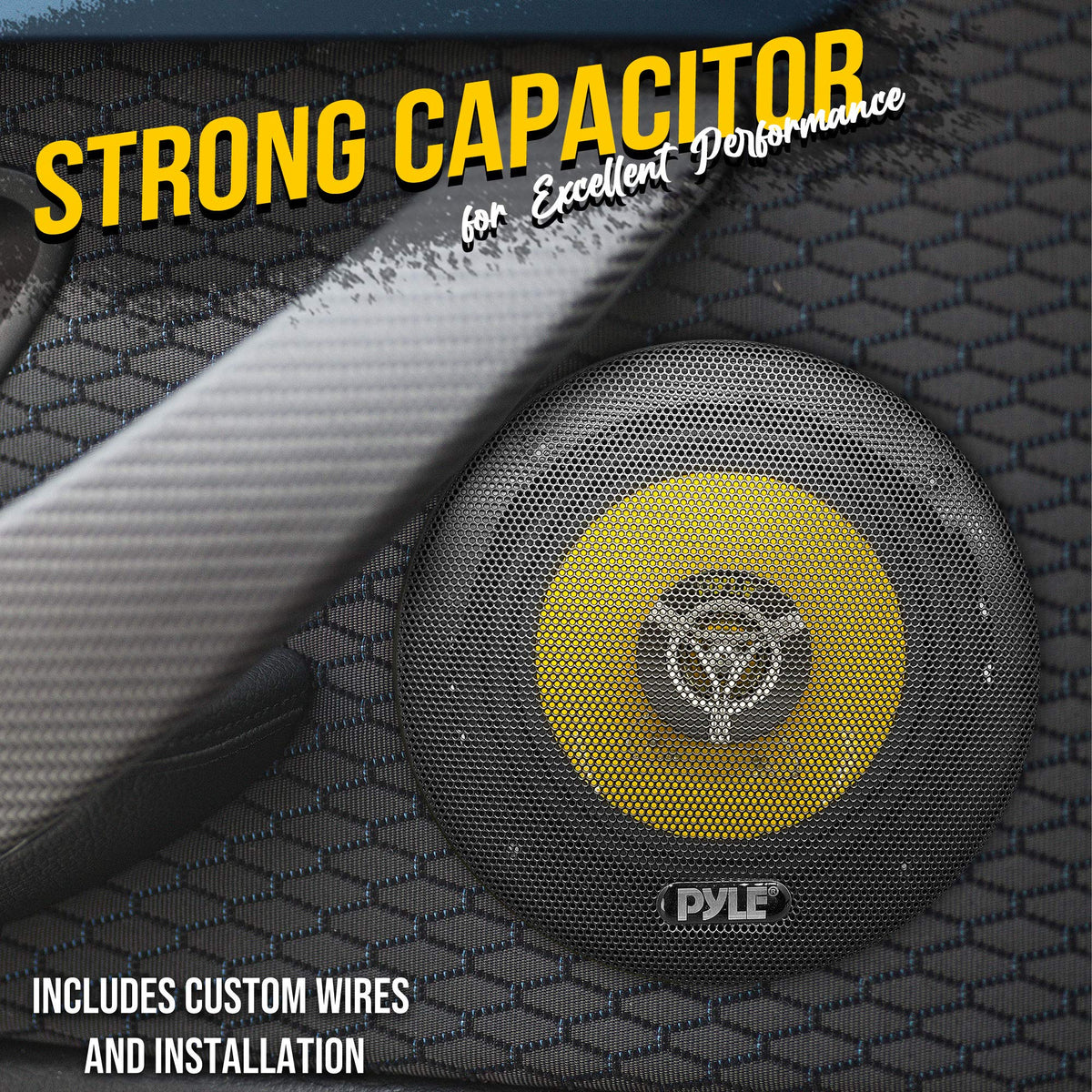 Pyle PLG6.2 30 oz magnet backplate photo showing strong bass support