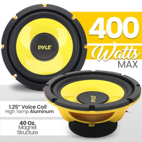 Pyle PLG81 aluminum voice coil detail, durable for reduced distortion