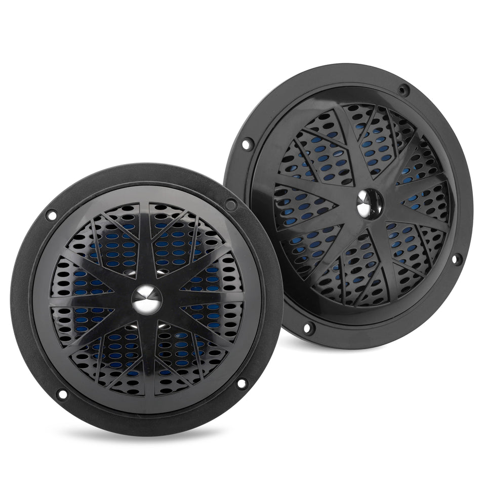 Pyle PLMR51B waterproof marine speaker ready for boats and watercraft use.