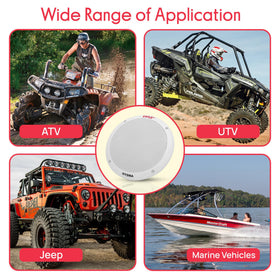 Pyle PLMR605W wiring and included mounting hardware for quick installation convenience
